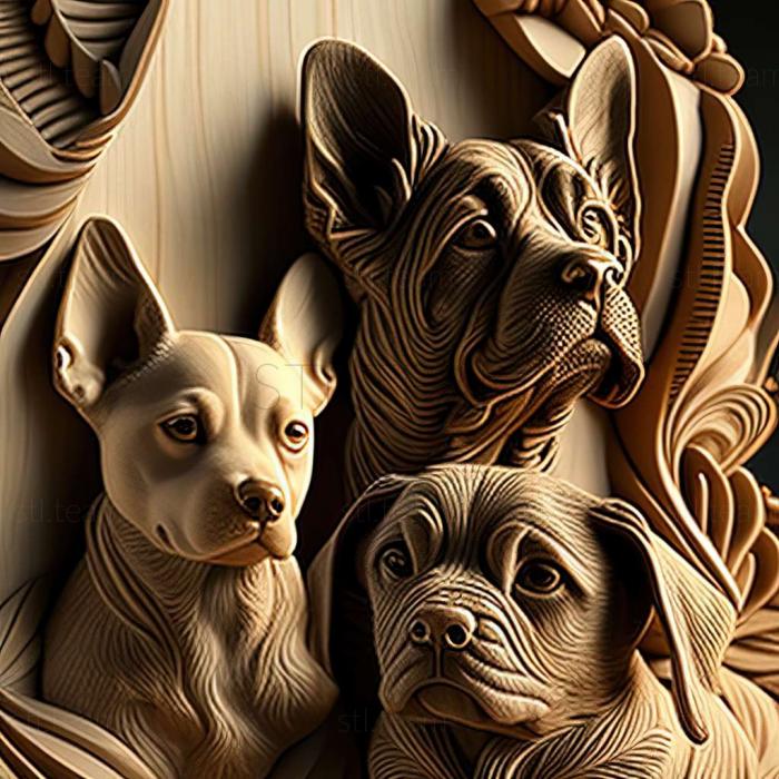 3D model dogs (STL)